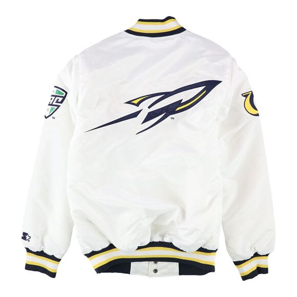 STARTER Mens Toledo Rockets Varsity Jacket, White, M, DM